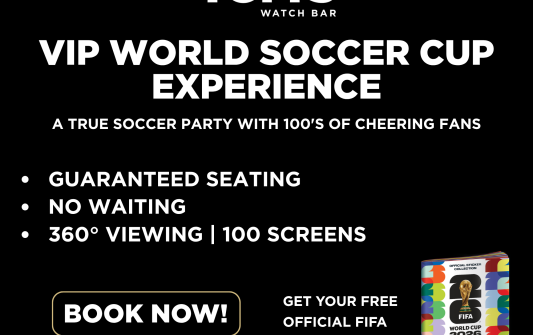 Milwaukee VIP WORLD SOCCER CUP EXPERIENCE AT TOMS WATCH BAR!
